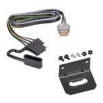 Trailer Wiring and Bracket For 22-23 Nissan Pathfinder 22 Infiniti QX60 Plug & Play 4-Flat Harness