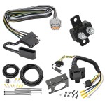 Trailer Hitch 7 Way RV Wiring Kit For 22-23 Nissan Pathfinder 22 Infiniti QX60 Plug Prong Pin Brake Control Ready