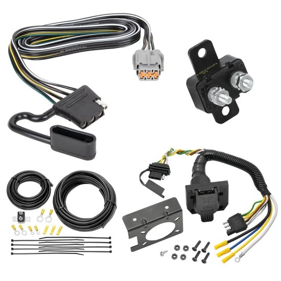 Trailer Hitch 7 Way RV Wiring Kit For 22-23 Nissan Pathfinder 22 Infiniti QX60 Plug Prong Pin Brake Control Ready