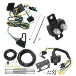 Trailer Hitch 7 Way RV Wiring Kit For 91-97 Jeep Wrangler Plug Prong Pin Brake Control Ready