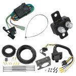 Trailer Hitch 7 Way RV Wiring Kit For 99-05 Suzuki Grand Vitara 02-06 XL-7 96-04 Tracker 89-98 Sidekick Plug Prong Pin Brake Control Ready