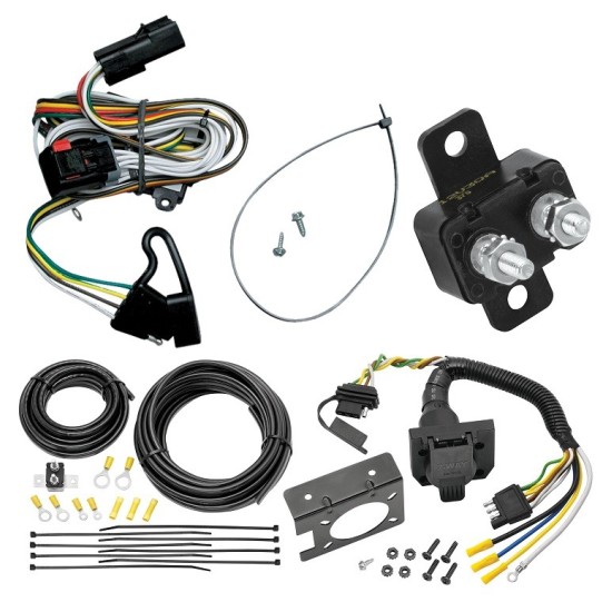 Trailer Hitch 7 Way RV Wiring Kit For 01-03 Dodge Grand Caravan Chrysler Town Country Plug Prong Pin Brake Control Ready