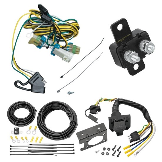 Trailer Hitch 7 Way RV Wiring Kit For 01-05 Pontiac Aztek 02-07 Buick Rendezvous Plug Prong Pin Brake Control Ready