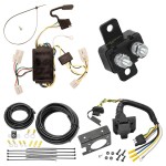 Trailer Hitch 7 Way RV Wiring Kit For 03-08 Toyota Matrix 00-02 Echo Plug Prong Pin Brake Control Ready