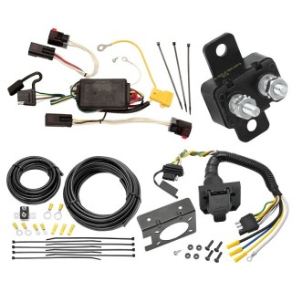 Trailer Hitch 7 Way RV Wiring Kit For 05-07 Chrysler 300 C 08-10 Chrysler 300 Plug Prong Pin Brake Control Ready