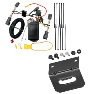 Trailer Wiring and Bracket For 07-09 Hyundai Entourage 06-14 KIA Sedona Plug & Play 4-Flat Harness