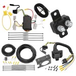 Trailer Hitch 7 Way RV Wiring Kit For 06-12 Toyota RAV4 08-10 Toyota Sequoia Plug Prong Pin Brake Control Ready