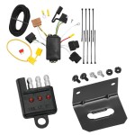 Trailer Wiring and Bracket w/ Light Tester For 11-13 Ford Fiesta 06-12 Fusion Plug & Play 4-Flat Harness