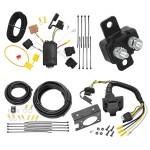 Trailer Hitch 7 Way RV Wiring Kit For 11-13 Ford Fiesta Sedan 06-12 Fusion Plug Prong Pin Brake Control Ready