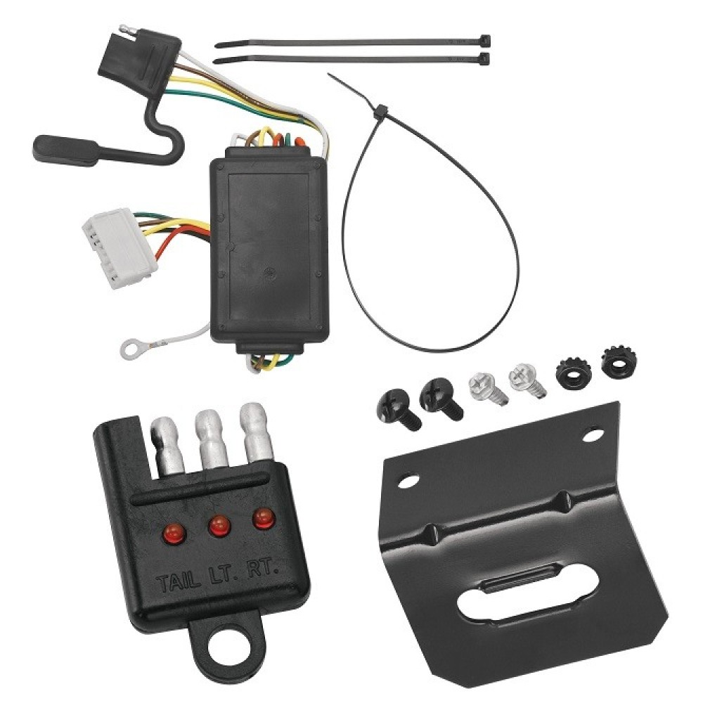 Trailer Wiring and Bracket w/ Light Tester For 07-13 Acura MDX Plug & Play 4-Flat Harness