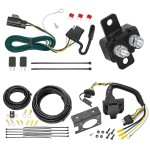 Trailer Hitch 7 Way RV Wiring Kit For 07-09 Chevy Equinox Pontiac Torrent Suzuki XL-7 Plug Prong Pin Brake Control Ready