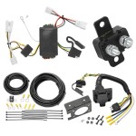 Trailer Hitch 7 Way RV Wiring Kit For 07-10 Hyundai Elantra 06-09 Sonata 09-10 KIA Optima Plug Prong Pin Brake Control Ready