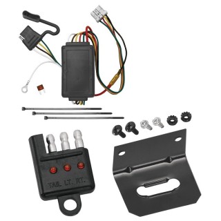 Trailer Wiring and Bracket w/ Light Tester For 05-10 Honda Odyssey Plug & Play 4-Flat Harness