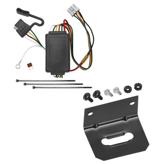 Trailer Wiring and Bracket For 05-10 Honda Odyssey Plug & Play 4-Flat Harness