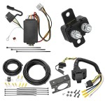 Trailer Hitch 7 Way RV Wiring Kit For 05-10 Honda Odyssey Plug Prong Pin Brake Control Ready