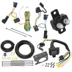 Trailer Hitch 7 Way RV Wiring Kit For 04-08 Chevy Malibu LS LT Maxx SS Classic 05-09 Pontiac G6 Plug Prong Pin Brake Control Ready