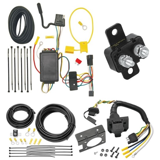 Trailer Hitch 7 Way RV Wiring Kit For 03-07 Cadillac CTS 04-07 CTS V Plug Prong Pin Brake Control Ready