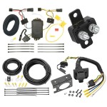 Trailer Hitch 7 Way RV Wiring Kit For 08-09 Saturn Vue 2012 Chevy Captiva Sport Plug Prong Pin Brake Control Ready