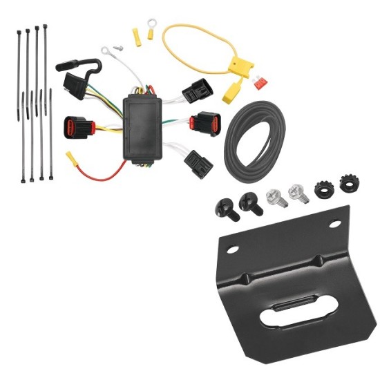 Trailer Wiring and Bracket For 08-10 Dodge Avenger Plug & Play 4-Flat Harness