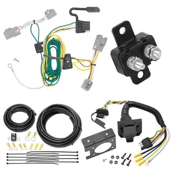 Trailer Hitch 7 Way RV Wiring Kit For 08-09 Ford Taurus X Plug Prong Pin Brake Control Ready