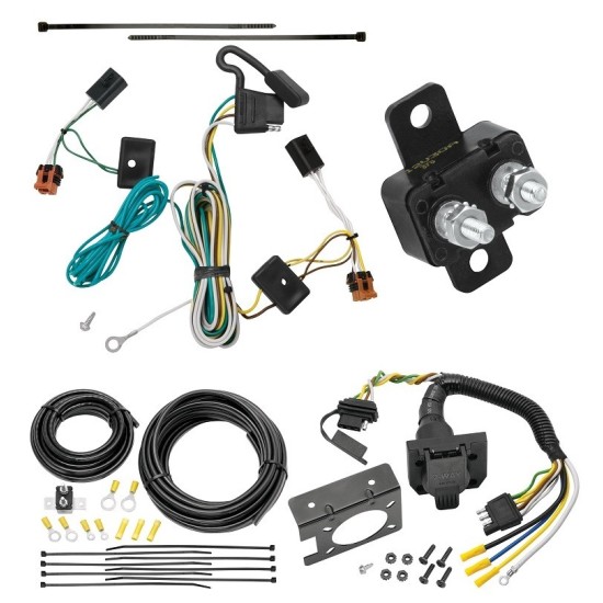 Trailer Hitch 7 Way RV Wiring Kit For 07-12 GMC Acadia Plug Prong Pin Brake Control Ready