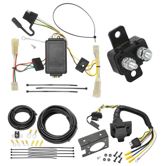 Trailer Hitch 7 Way RV Wiring Kit For 06-13 Suzuki Grand Vitara 07-11 Suzuki SX4 Plug Prong Pin Brake Control Ready