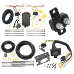 Trailer Hitch 7 Way RV Wiring Kit For 09-13 Toyota Corolla Plug Prong Pin Brake Control Ready