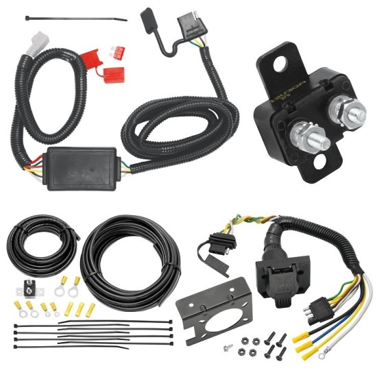 Trailer Hitch 7 Way RV Wiring Kit For 98-08 Subaru Forster 96-07 Legacy Wagon 00-09 Outback 06-14 B9 Tribeca Plug Prong Pin Brake Control Ready