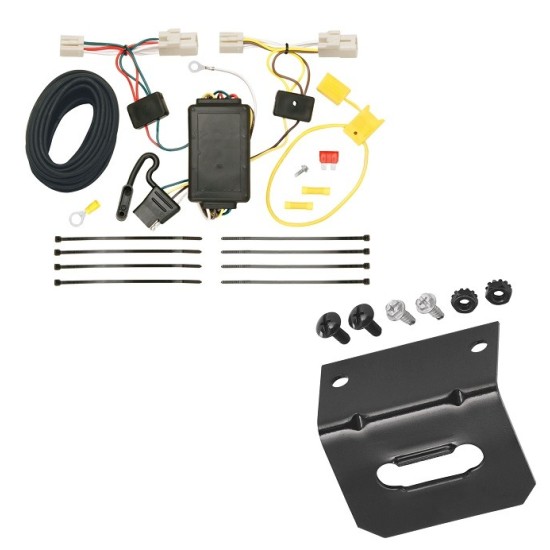 Trailer Wiring and Bracket For 08-11 Subaru Impreza 4 Dr. Sedan Plug & Play 4-Flat Harness