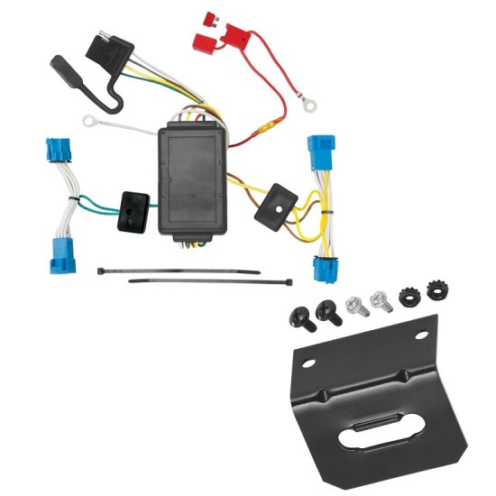 Trailer Wiring and Bracket For 08-13 Cadillac CTS 4 Dr. Sedan Plug & Play 4-Flat Harness