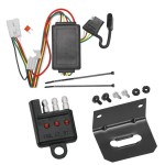 Trailer Wiring and Bracket w/ Light Tester For 16-24 Subaru Crosstrek 13-15 XV Except Hybrid 09-24 Forester 10-25 Outback Wagon Plug & Play 4-Flat Harness