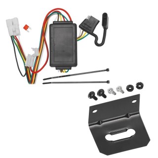 Trailer Wiring and Bracket For 16-24 Subaru Crosstrek 13-15 XV Except Hybrid 09-24 Forester 10-25 Outback Wagon Plug & Play 4-Flat Harness