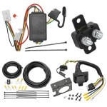 Trailer Hitch 7 Way RV Wiring Kit For 16-24 Subaru Crosstrek 13-15 XV Except Hybrid 09-24 Forester 10-25 Outback Wagon Plug Prong Pin Brake Control Ready