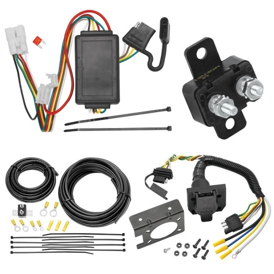 Trailer Hitch 7 Way RV Wiring Kit For 16-24 Subaru Crosstrek 13-15 XV Except Hybrid 09-24 Forester 10-25 Outback Wagon Plug Prong Pin Brake Control Ready