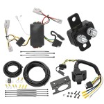 Trailer Hitch 7 Way RV Wiring Kit For 01-06 Hyundai Santa Fe 09-12 Elantra Plug Prong Pin Brake Control Readyy