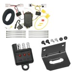 Trailer Wiring and Bracket w/ Light Tester For 08-20 Nissan Rogue 07-08 Infiniti G35 09-13 G37 Plug & Play 4-Flat Harness