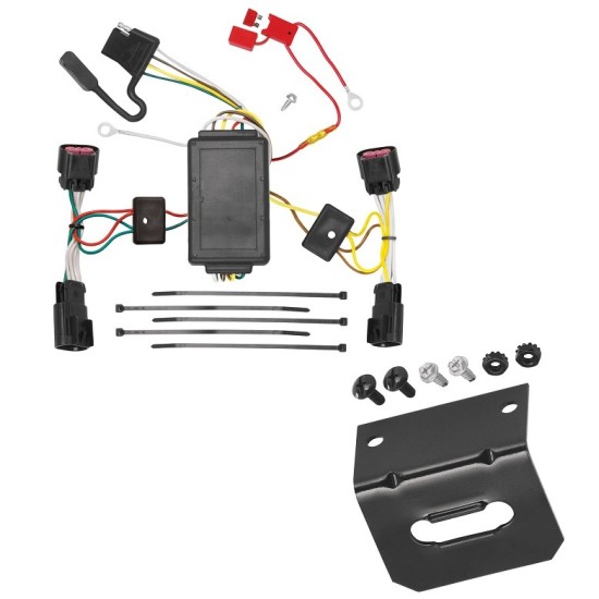  Trailer Wiring and Bracket For 10-11 Chevy Camaro Plug & Play 4-Flat Harness