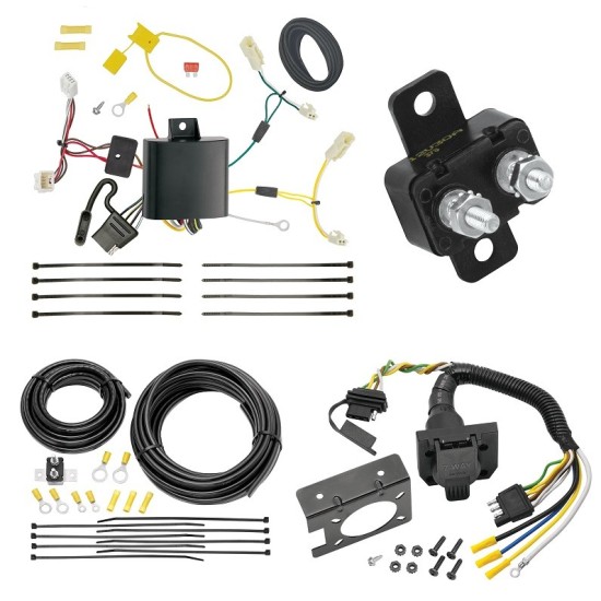 Trailer Hitch 7 Way RV Wiring Kit For 11-14 Toyota Sienna 15-20 Sienna SE Plug Prong Pin Brake Control Ready