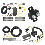 Trailer Hitch 7 Way RV Wiring Kit For 10-18 Hyundai Tucson Plug Prong Pin Brake Control Ready