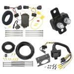 Trailer Hitch 7 Way RV Wiring Kit For 11-15 Chevy Cruze 16-18 Limited (Old Body Style) Plug Prong Pin Brake Control Ready