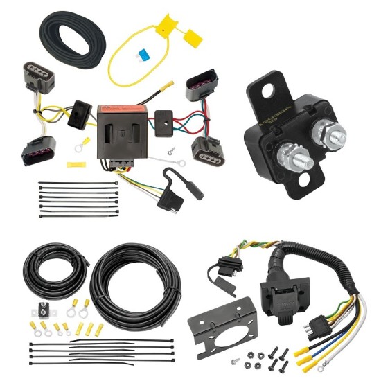 Trailer Hitch 7 Way RV Wiring Kit For 04-10 Volkswagen Touareg Plug Prong Pin Brake Control Ready