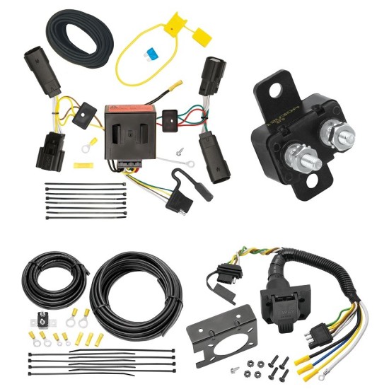 Trailer Hitch 7 Way RV Wiring Kit For 11-14 Ford Edge Plug Prong Pin Brake Control Ready