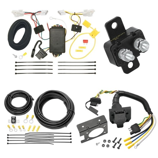 Trailer Hitch 7 Way RV Wiring Kit For 10-14 Hyundai Sonata Plug Prong Pin Brake Control Ready