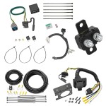 Trailer Hitch 7 Way RV Wiring Kit For 12-15 Honda Pilot Plug Prong Pin Brake Control Ready