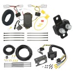 Trailer Hitch 7 Way RV Wiring Kit For 12-17 Kia Rio Plug Prong Pin Brake Control Ready