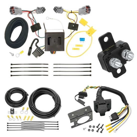 Trailer Hitch 7 Way RV Wiring Kit For 13-18 Hyundai Santa Fe Plug Prong Pin Brake Control Ready