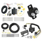 Trailer Hitch 7 Way RV Wiring Kit For 09-12 Infiniti FX35 09-13 FX50 2013 FX37 Plug Prong Pin Brake Control Ready