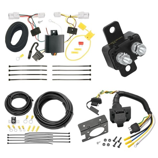 Trailer Hitch 7 Way RV Wiring Kit For 12-17 Hyundai Azera Plug Prong Pin Brake Control Ready