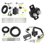 Trailer Hitch 7 Way RV Wiring Kit For 13-21 Nissan NV200 15-18 Chevy City Express Plug Prong Pin Brake Control Ready