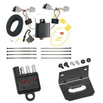 Trailer Wiring and Bracket w/ Light Tester For 20-24 Ford Explorer 10-19 Taurus 13-16 Lincoln MKS Plug & Play 4-Flat Harness